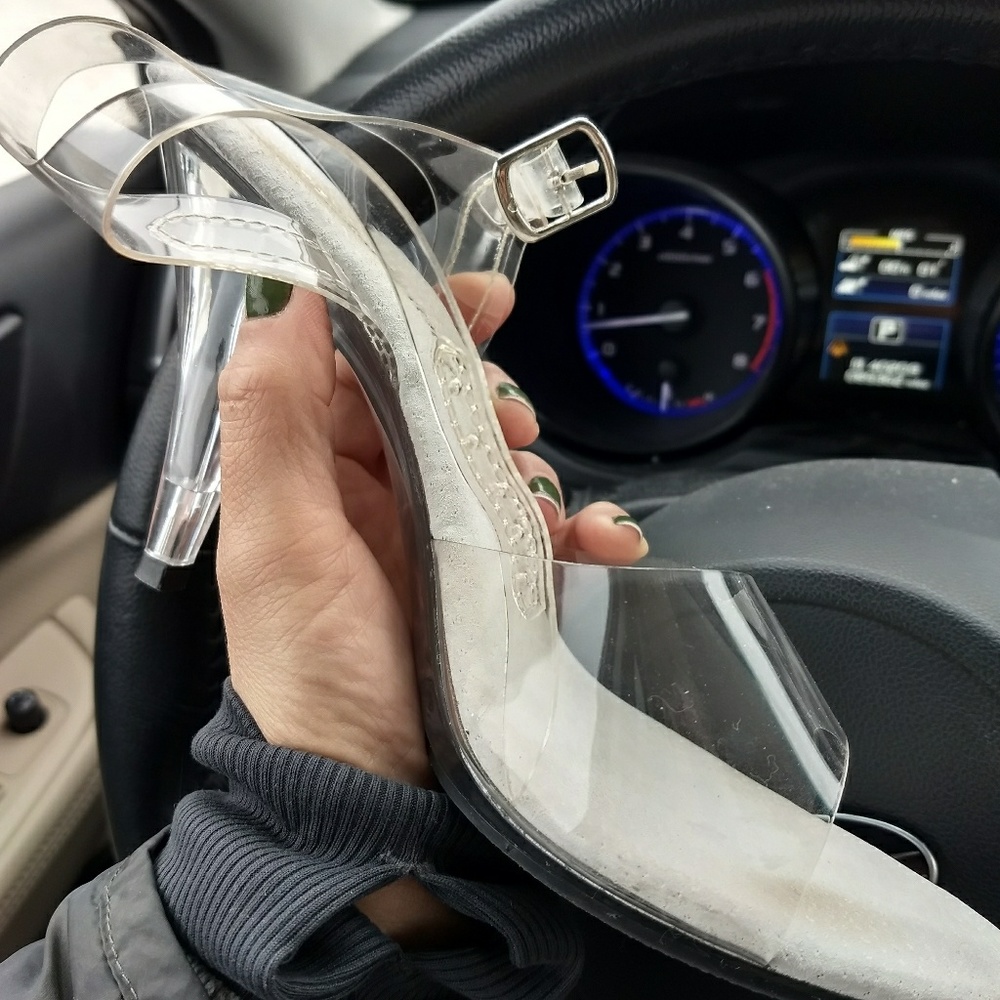 Clear competition heels